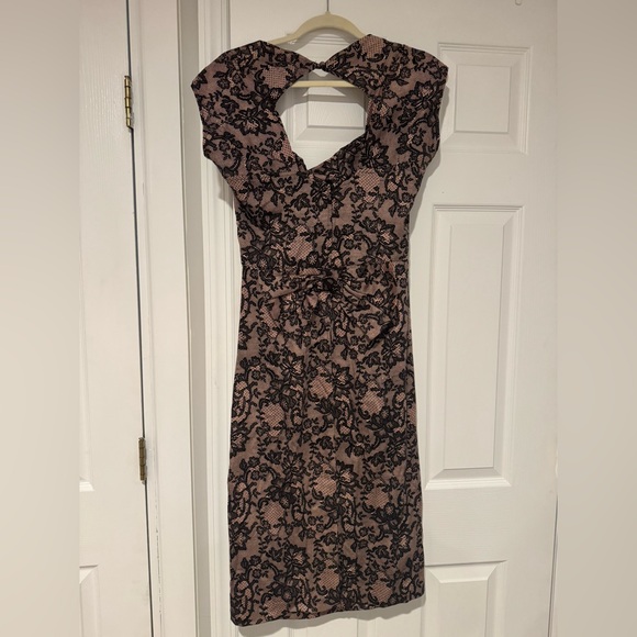 Stop Staring Retro Lace Dress w/Bow - Picture 4 of 11